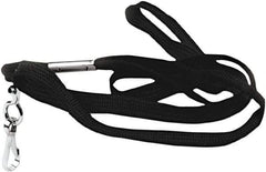 ADVANTUS - 36 Inch Long x Cotton, Nylon Lanyard - Black - USA Tool & Supply
