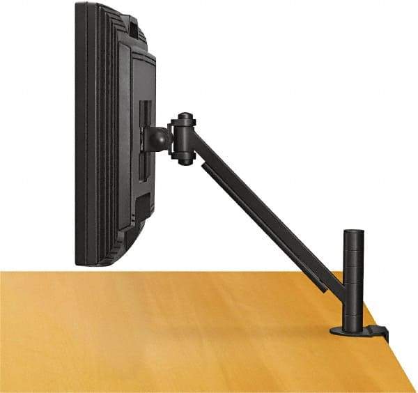 FELLOWES - AV Mounts, Arms and Hardware , Holds Monitor - 20 Lbs. Load Capacity, Desk Mount Rotating and Tilting - USA Tool & Supply