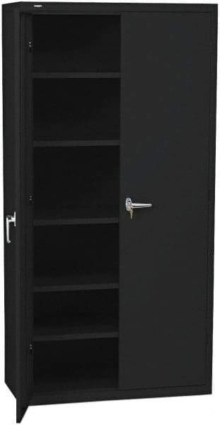 Hon - 5 Shelf Locking Storage Cabinet - Steel, 36" Wide x 18" Deep x 71" High - USA Tool & Supply