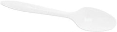 DART - Dart Style Setter Mediumweight Plastic Teaspoons - White - USA Tool & Supply