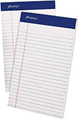 AMPAD - 50 Sheet, 5 x 8", Jr. Legal (Style) Writing Pad - White - USA Tool & Supply