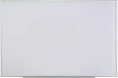 UNIVERSAL - 48" High x 72" Wide Erasable Melamine Marker Boards - Anodized Aluminum, 0.6" Deep, Includes Mounting Kit - USA Tool & Supply