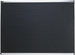 Quartet - 48" Wide x 36" High Tack Bulletin Board - High-Density Foam, Black - USA Tool & Supply