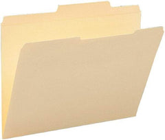 Samsill - 8-1/2 x 11", Letter Size, Manila, File Folders with Top Tab - 11 Point Stock, 2/5 Tab Cut Location - USA Tool & Supply