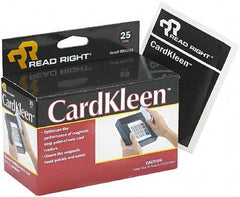 READ RIGHT - Cleaning Cards - Use with Access Control, ID Cards, Credit Card Readers - USA Tool & Supply