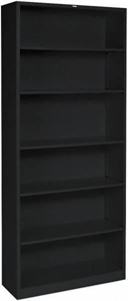 Hon - 5 Shelf, 60-1/8" High x 36" Wide Bookcase - 11" Deep, Laminated, Mahogany - USA Tool & Supply