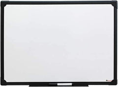 UNIVERSAL - 18" High x 24" Wide Erasable Melamine Marker Boards - Anodized Aluminum, 30.8" Deep, Includes Mounting Kit - USA Tool & Supply
