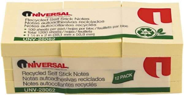 UNIVERSAL - Self-Stick Note & Page Flag Dispensers Size: 1 1/2" x 2" - USA Tool & Supply