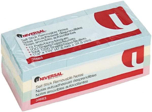 UNIVERSAL - Self-Stick Note & Page Flag Dispensers Size: 1 1/2" x 2" - USA Tool & Supply