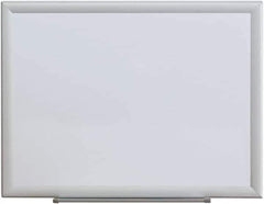UNIVERSAL - 18" High x 24" Wide Erasable Melamine Marker Boards - Aluminum Frame, 25.8" Deep, Includes Mounting Kit - USA Tool & Supply