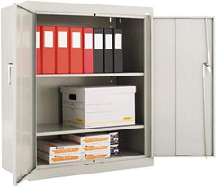 ALERA - 2 Shelf Locking Storage Cabinet - Steel, 36" Wide x 18" Deep x 71" High - USA Tool & Supply