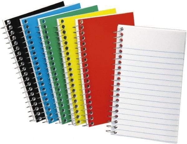 AMPAD - 50 Sheet, 5 x 3", Narrow Memo Book (Top Bound) - Assorted Colors - USA Tool & Supply