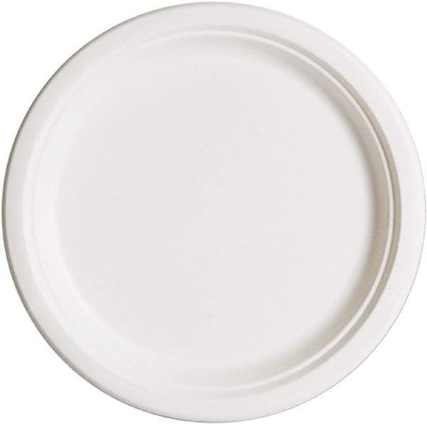 ECO PRODUCTS - Eco-Products Compostable Sugarcane Dinnerware, 10" Plate - White - USA Tool & Supply