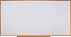 UNIVERSAL - 48" High x 96" Wide Erasable Melamine Marker Boards - Fiberboard Frame, 1" Deep, Includes Mounting Kit - USA Tool & Supply