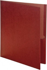 Earthwise by OXFORD - 8-1/2 x 11", Letter Size, Green, Pocket Folders - 11 Point Stock - USA Tool & Supply