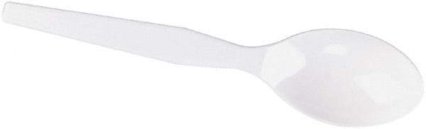 Dixie - Dixie Plastic Tableware, Heavy Mediumweight Teaspoons - White - USA Tool & Supply