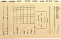 Samsill - 14 x 8 1/2" Classification Folders-Top Tab Fastener - Manila - USA Tool & Supply