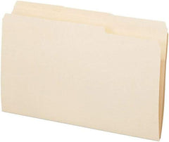 Pendaflex - 8-1/2 x 14", Legal, Manila, File Folders with Top Tab - 11 Point Stock, 1/3 Tab Cut Location - USA Tool & Supply