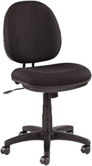 ALERA - 16-1/2" High Office/Managerial/Executive Chair - 19" Wide x 17" Deep, 100% Acrylic Seat, Black - USA Tool & Supply