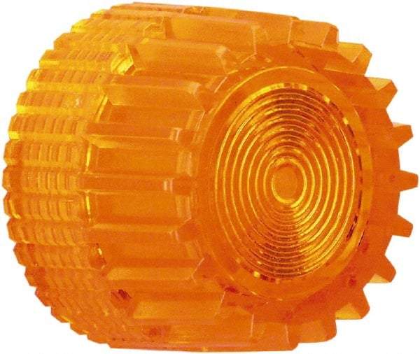 Schneider Electric - Pushbutton Switch Cap - Amber, Round Button, Illuminated - USA Tool & Supply