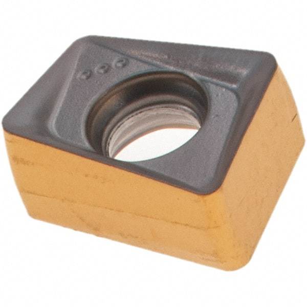 Iscar - H490 ANKX090408 Grade IC808 Carbide Milling Insert - TiAlN/AlTiN/TiN Finish - USA Tool & Supply