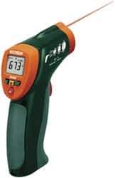 Extech - -20 to 332°C (-4 to 630°F) Infrared Thermometer - 8:1 Distance to Spot Ratio - USA Tool & Supply