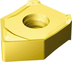 Sandvik Coromant - 345N1305 KW8 Grade 1020 Carbide Milling Insert - TiAlN Finish, 5.56mm Thick, 13mm Inscribed Circle, 1mm Corner Radius - USA Tool & Supply