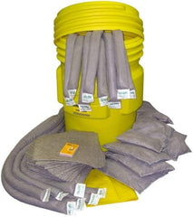 Oil-Dri - 95 Gal Capacity Universal Spill Kit - 95 Gal Plastic Overpack Container - USA Tool & Supply