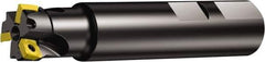 Sandvik Coromant - 3 Inserts, 32mm Cut Diam, 32mm Arbor Diam, 5.5mm Max Depth of Cut, Indexable Square-Shoulder Face Mill - 100mm High, 490R-08T308 Insert Compatibility, Through Coolant, Series CoroMill 490 - USA Tool & Supply