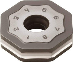Seco - ONMU090520 MD16 Grade T350M Carbide Milling Insert - TiCN/Al2O3 Finish, 0.228" Thick, 0.866" Inscribed Circle - USA Tool & Supply