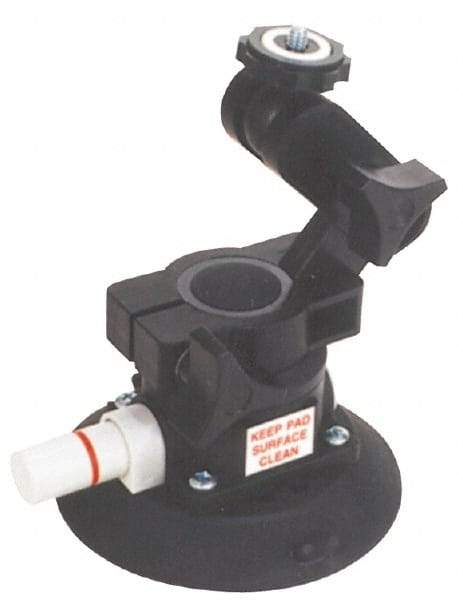 Woods Power-Grip - 10 Lb. Capacity Vacuum Mount Lifter - 4-1/2 Inch Diameter Polycarbonate Cup and 1/4-20 Stud Articulating Mount - USA Tool & Supply