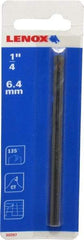 Lenox - 1/4" Pin Diam, 4" Long Carbide-Tipped Pilot Drill - 9/16 to 1-3/16" Tool Diam Compatibility, Compatible with Hole Cutters - USA Tool & Supply