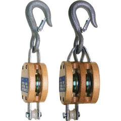 Campbell - Blocks & Pulleys Type: Shell Block Rope Type: Fibrous - USA Tool & Supply