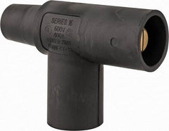 Leviton - 3R NEMA Rated, 600 Volt, 400 Amp, Female-Male-Male, Cam Type, Paralleling Tee - Black - USA Tool & Supply