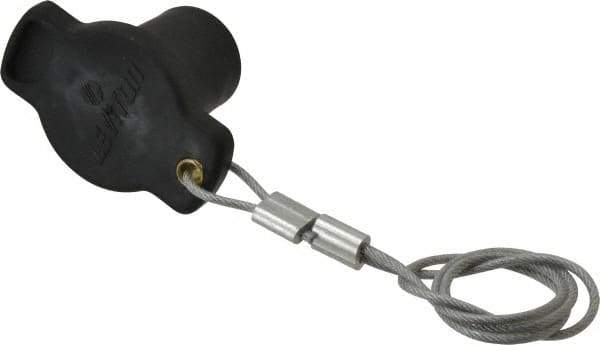 Leviton - 3R NEMA Rated, Male, Black Single Pole Protective Cap - For Use with Female Plug, CSA Certified, UL Listed - USA Tool & Supply