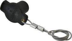 Leviton - 3R NEMA Rated, Male, Black Single Pole Protective Cap - For Use with Female Plug, CSA Certified, UL Listed - USA Tool & Supply