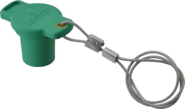 Leviton - 3R NEMA Rated, Male, Green Single Pole Protective Cap - For Use with Female Plug, CSA Certified, UL Listed - USA Tool & Supply