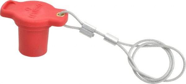Leviton - 3R NEMA Rated, Male, Red Single Pole Protective Cap - For Use with Female Plug, CSA Certified, UL Listed - USA Tool & Supply