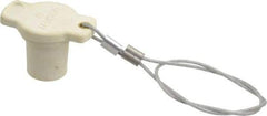 Leviton - 3R NEMA Rated, Male, White Single Pole Protective Cap - For Use with Female Plug, CSA Certified, UL Listed - USA Tool & Supply