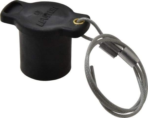 Leviton - 3R NEMA Rated, Female, Black Single Pole Protective Cap - For Use with Male Plug - USA Tool & Supply
