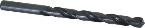Cleveland - Letter V 118° High Speed Steel Jobber Drill - Oxide Finish, Right Hand Cut, Spiral Flute, Straight Shank, 5" OAL, Standard Point - USA Tool & Supply