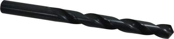 Cleveland - 19/32" 118° High Speed Steel Jobber Drill - Oxide Finish, Right Hand Cut, Spiral Flute, Straight Shank, 7-1/8" OAL, Standard Point - USA Tool & Supply