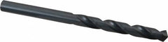 Cleveland - 7.5mm 118° High Speed Steel Jobber Drill - Oxide Finish, Right Hand Cut, Spiral Flute, Straight Shank, 4.291" OAL, Standard Point - USA Tool & Supply