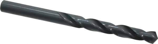 Cleveland - 11mm 118° High Speed Steel Jobber Drill - Oxide Finish, Right Hand Cut, Spiral Flute, Straight Shank, 5.591" OAL, Standard Point - USA Tool & Supply