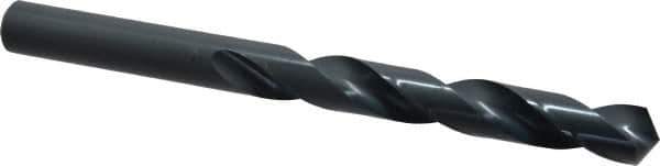 Cleveland - 14.5mm 118° High Speed Steel Jobber Drill - Oxide Finish, Right Hand Cut, Spiral Flute, Straight Shank, 6.654" OAL, Standard Point - USA Tool & Supply