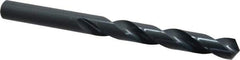 Cleveland - 14.5mm 118° High Speed Steel Jobber Drill - Oxide Finish, Right Hand Cut, Spiral Flute, Straight Shank, 6.654" OAL, Standard Point - USA Tool & Supply