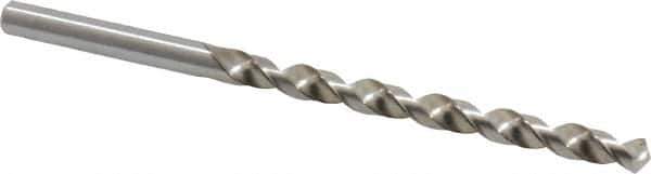 Cleveland - #11 118° High Speed Steel Jobber Drill - Bright Finish, Right Hand Cut, Spiral Flute, Straight Shank, 3-1/2" OAL, Standard Point - USA Tool & Supply