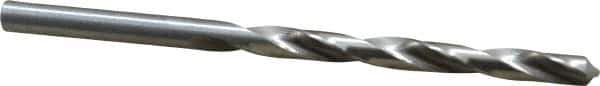 Cleveland - #5 118° High Speed Steel Jobber Drill - Bright Finish, Right Hand Cut, Spiral Flute, Straight Shank, 3-3/4" OAL, Standard Point - USA Tool & Supply