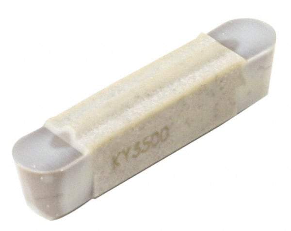 Kennametal - 0300M0R Grade KY3500, 3mm Cutting Width Ceramic-SI Grooving Insert - 2.4mm Max Depth of Cut, Neutral, 0.059" Corner Radius, Uncoated - USA Tool & Supply