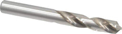 Cleveland - 5/16" 118° Spiral Flute High Speed Steel Screw Machine Drill Bit - Bright Finish, Right Hand Cut, 1-5/8" Flute Length, 2-13/16" OAL, Standard Point, Straight Shank - USA Tool & Supply
